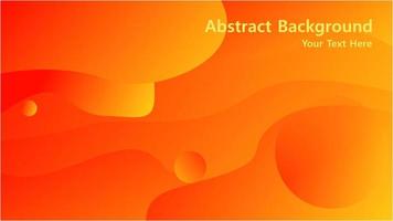 Abstract background. Orange elements with fluid gradient. Dynamic shapes composition. Eps10 vector