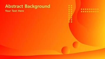 Abstract background. Orange elements with fluid gradient. Dynamic shapes composition. Eps10 vector