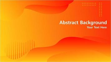 Abstract background. Orange elements with fluid gradient. Dynamic shapes composition. Eps10 vector