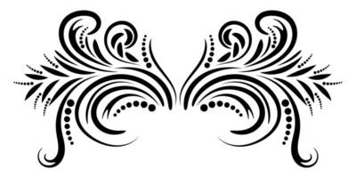 Abstract curly element for design, swirl, curl. vector
