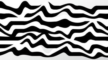 Abstract black and white stripped background. Glitch print. vector