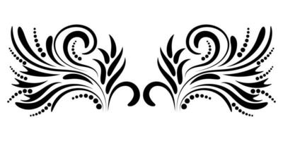 Abstract curly element for design, swirl, curl. vector
