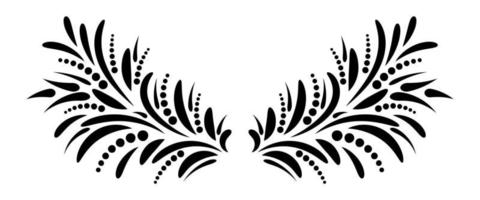 Abstract curly element for design, swirl, curl. vector