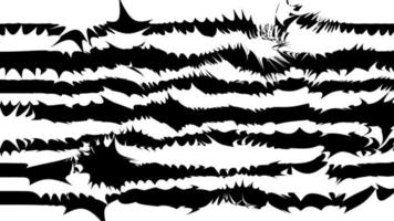 Abstract black and white stripped background. Glitch print. vector