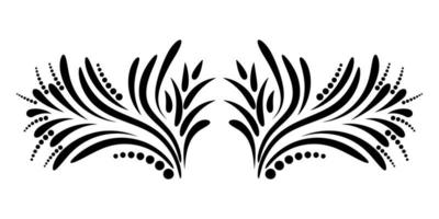 Abstract curly element for design, swirl, curl. vector
