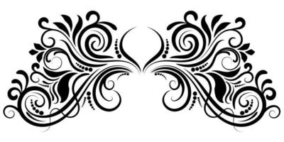 Abstract curly element for design, swirl, curl. vector