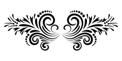 Abstract curly element for design, swirl, curl. vector