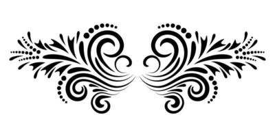 Abstract curly element for design, swirl, curl. vector