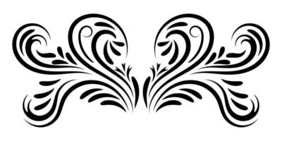 Abstract curly element for design, swirl, curl. vector