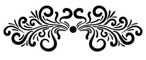 Abstract curly element for design, swirl, curl. vector
