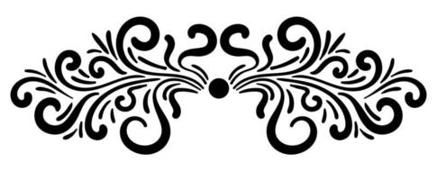 Abstract curly element for design, swirl, curl. vector