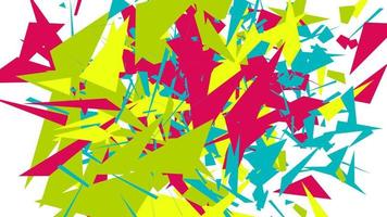 Abstract background with colorful chaotic triangles, polygons. vector