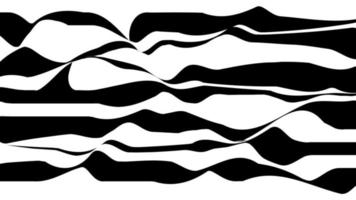 Abstract black and white stripped background. Glitch print. vector