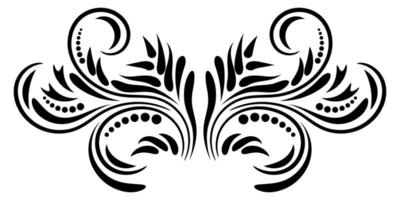 Abstract curly element for design, swirl, curl. vector