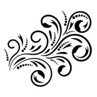 Abstract curly element for design, swirl, curl. vector