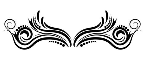 Abstract curly element for design, swirl, curl. vector