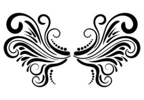 Abstract curly element for design, swirl, curl. vector