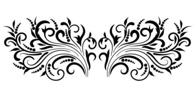 Abstract curly element for design, swirl, curl. vector