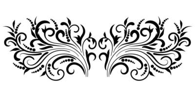 Abstract curly element for design, swirl, curl. vector