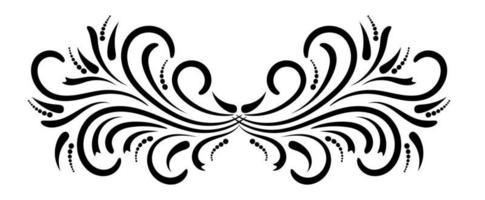 Abstract curly element for design, swirl, curl. vector