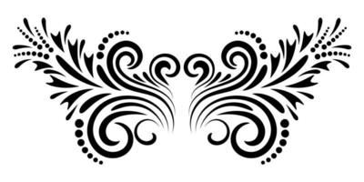 Abstract curly element for design, swirl, curl. vector