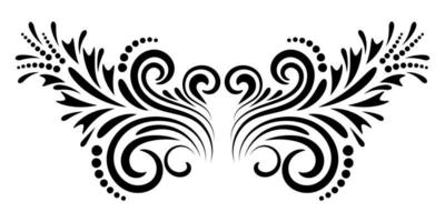 Abstract curly element for design, swirl, curl. vector