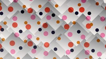 Messy dots, rhombuses, geometric background. Banner, poster. vector