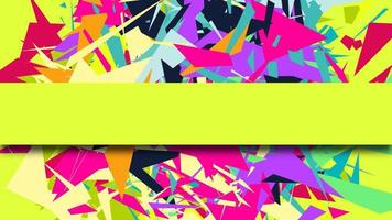 Abstract background with colorful chaotic triangles, polygons. vector