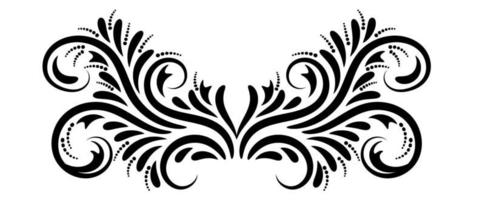 Abstract curly element for design, swirl, curl. vector