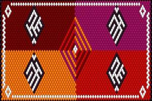 Seamless ethnic ornament for fabrics, interiors, ceramics and furniture in the style of Latin America. vector