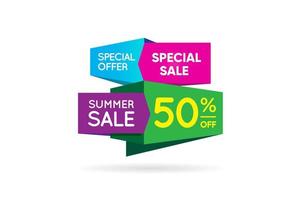 Special offer final sale banner. Vector illustration.