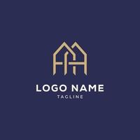 diseño de logotipo letra aa línea. símbolo de monograma mínimo creativo lineal. emblema de vector elegante universal. logotipo de empresa premium. símbolo del alfabeto gráfico para la identidad corporativa