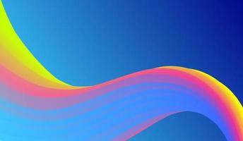 wavy abstract background, with blue, yellow and pink gradients vector