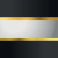 diseño de marco elegante de oro blanco negro de lujo simple fondo ancho vector