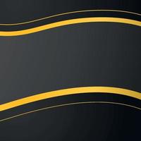 wave lines luxury yellow elegant gold black and grey square background suitable for your business template design vector