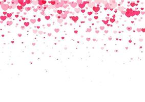 Pink hearts background for Valentines Day vector