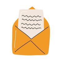 envelope mail doodle vector