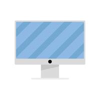 desktop computer tech vector