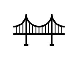 Bridge, suspension, rope icon vector image.Can also be used for building and landmarks . Suitable for mobile apps, web apps and print media.