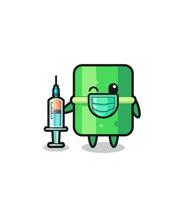 bamboo mascot as vaccinator vector