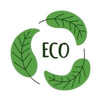 eco friendly leafs vector