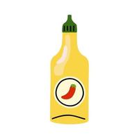 chili pepper yellow sauce vector