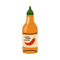 red chili sauce bottle