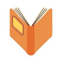 book orange cover vector