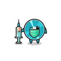 optical disc mascot as vaccinator vector