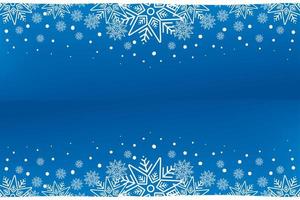 blue template with snowflakes vector