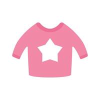 cute clothes baby accessory icon vector