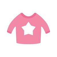 cute clothes baby accessory icon vector