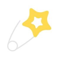 baby clothespin accessory isolated icon vector