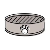 can good with paw print mascot vector